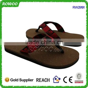 Hot Selling Eco-friendly Factory Price Wood Sole Flip Flops Cork Slippers Men thumbnail-2