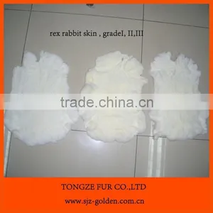 Tanned Real Rex Rabbit Fur Skins for Garments thumbnail-4
