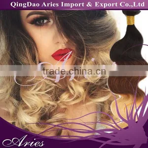 Grade 7A Peruvian Virgin Hair Body Wave Three 3 Tone Ombre Hair Extensions Unprocessed Peruvian Body Wave Virgin Hair thumbnail-4