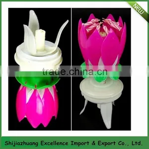 2014 Hot Sale Flower Birthday Candle With Music thumbnail-2