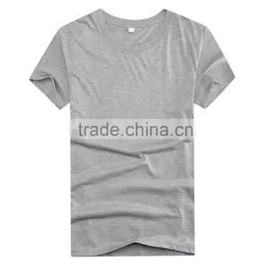 2016 Guangzhou LuoQi 160g Polyester Cotton O-neck Short Sleeve Print Cheap Promotion Custom Blank t Shirt thumbnail-2