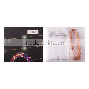3M 30 LEDS 5V String Copper Wire LED Light 3 AA Battery Powered Waterproof Christmas Lights thumbnail-1