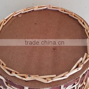 Set of 3 New Style Oval Willow Baskets With Board Bottom thumbnail-2