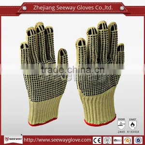 Seeway EN388 EN420 Knitted PVC Gloves thumbnail-1