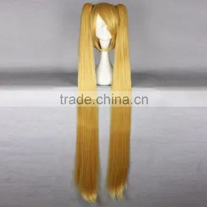 2016 Hot Synthetic Japanese Anime Hatsune Miku Cosplay Wig With Two Ponytails thumbnail-3