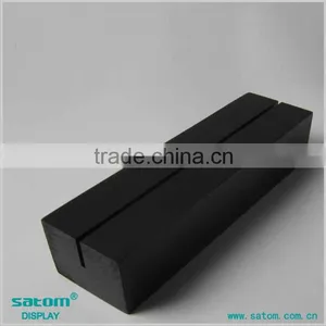 Eco-friendly Wood Menu Stand With Black Painted thumbnail-1
