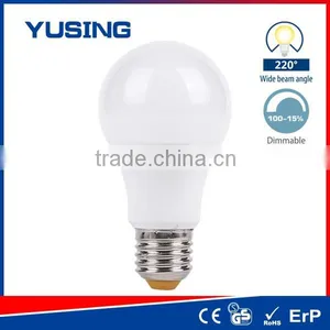 China 800lm Dimmable A60 Plastic Bulb Cover For LED Light Quality Choice Most Popular thumbnail-1