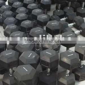 Rubber Hex Dumbbell thumbnail-1