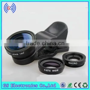 Universal 3 in 1 For Iphone Camera Lens Mobile Phone Fisheye Macro Wide Angle Camera Lens Quality Choice thumbnail-2