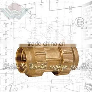 WD-9201 Brass Pipe Fitting Of Straight Double For Pex-al-pex Pipe thumbnail-1