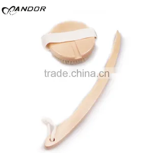 Long Wooden Handle Soft Massage Back Wash Brush thumbnail-1