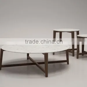 Italian Style Marble Coffee Table (T-85A+B+C) thumbnail-3