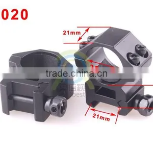 2 x Medium Profile 20mm Weaver Picatinny Rifle Scope Mounts 25.4mm 1" Inch Ring thumbnail-3