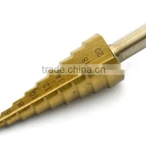 New 3Pcs Large HSS Steel Step Cone Drill Titanium Bit Set for Hole 4-12/20/32mm TK1066 thumbnail-3