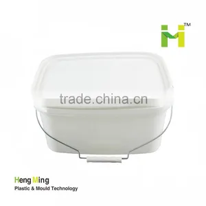Food Grade 7L Square Plastic Pail Bucket Water Drums thumbnail-1