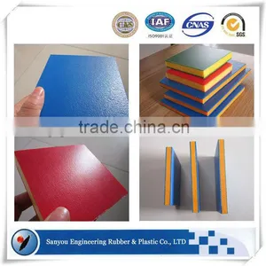 Blue On Yellow Bicolor pe 500 Polyethylene Corrugated Extruded Hdpe Plastic Sheet thumbnail-1