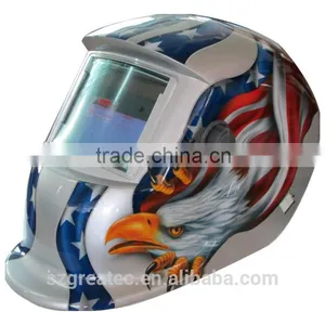 LYG-8520A Eagle Print 4 Color Mask Welding Helmet Auto Darkening for Tig Quality Choice thumbnail-2