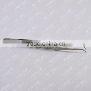 45 Degree Angle Curved Tip Tweezer With Extra Holding Grip thumbnail-1