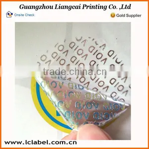 Sheet Packaging Sticker Paper Printed Void Logo Sticker thumbnail-4