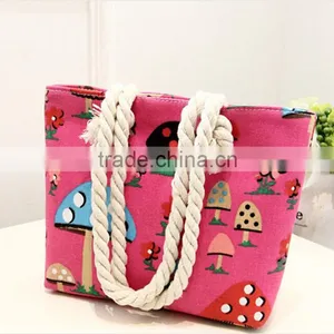 Fashion Design Stripe Beach Bag With Zipper thumbnail-1