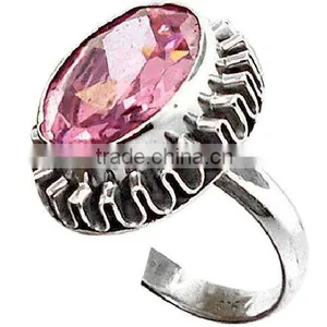 Sterling Silver Coral & Turquoise. Ring, Semiprecious Ring, Sterling Silver Rings thumbnail-3