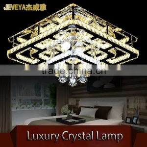 Top Quality K9 Crystal Ceiling Light 128W Amber Luxury Crystal Lamp thumbnail-3