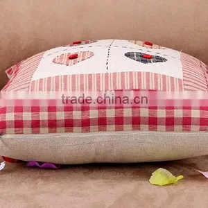 Hand-Embroidered Pillowcases Cotton And Linen Cushion Cover thumbnail-5
