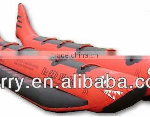 2013 Red Shark Towable Double Tubes Inflatable Sport Boat/water Sled thumbnail-1