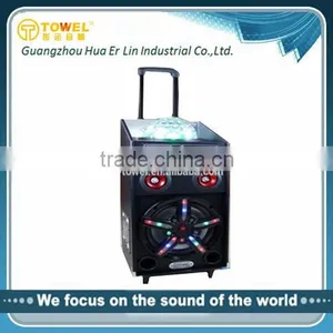 Professional Dual 10/12 Inches Subwoofer Speaker 2.0 Active Speaker Portable Wireless Bluetooth Speaker thumbnail-1