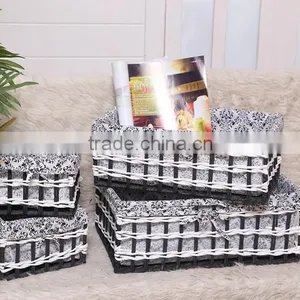 7 Hand Woven - Pastoral Style - Straw - Storage Basket - Storage Basket - Water Basket - Sundry Basket - Woven Baskets thumbnail-4