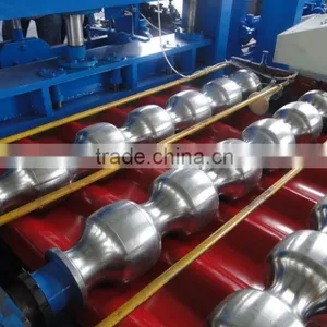 Color Steel Glalvanized Metal Aluminum Glazed Trapezoidal Tile Sheet Roof Wall Panel Double Layer Roll Forming Machine thumbnail-1