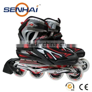 Senhai Brand Adult Fixed Size Roller Skates Shoes Aluminum Frame Inline Skate Shoes Sports Shoes Flashing Roller thumbnail-1