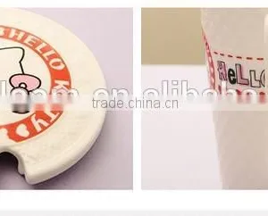New Creative Hello Kitty Office Relief Ceramic Mug With Lid and Spoon thumbnail-4