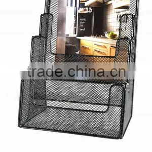 Metal Mesh Office Desk 4 Layer File Tray thumbnail-1
