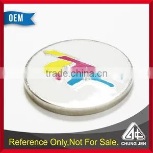 Customized Oem Metal Soft Cloisonne Market Shopping Cart Trolley Token Coin thumbnail-4