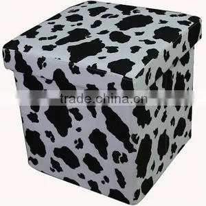 Beautiful! Cow Foldable Storage Ottoman thumbnail-1