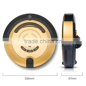 2016 Newest High Class 6 In 1 Multifunctional Robot Vacuum Cleaner With Double V-shaped Rolling Brush thumbnail-1
