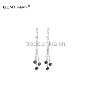 China Women Trendy Design Best Price Black Ceramic Jewellry Surgical Grade Stainless Steel Earrings for Women thumbnail-1