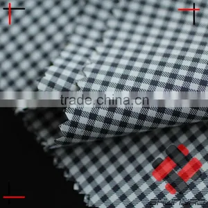 Cationic Polyester Plaid Pongee Imitation Yarn Dyed Fabric for Shirt thumbnail-1