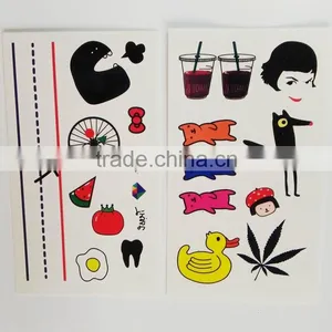 Custom Small Size Cute Cartoon Tattoo Waterproof Tattoo Sticker thumbnail-5