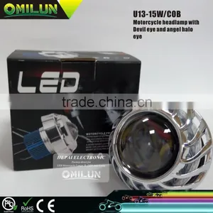 U13 Angel Halo Eye High Power COB LED Projector Lens Motorcycle Headlight thumbnail-1