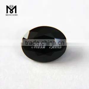 2015 Chinese Wholesale Oval Cut 8*10 mm Agate Black Stone thumbnail-1