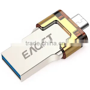 EAGET Wholesale Thumb Drive V80 Dual USB Smartphone Pen Drive USB Memory Stick thumbnail-2