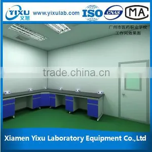 Biology Laboratory Island Bench With Reagent Shelf thumbnail-4
