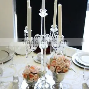 5 Arms Wedding Crystal Candelabra thumbnail-1