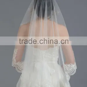 Wedding Dresses Long Veil Patterns Online Shopping French Lace Bridal Veils thumbnail-3