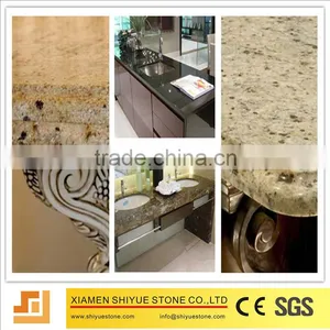 Yellow Marble and Granite Kitchen Countertop thumbnail-1