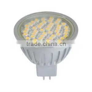Silver 12V AC/DC SMD LED MR16 GU10 Spot Light With Transparent Cover thumbnail-1