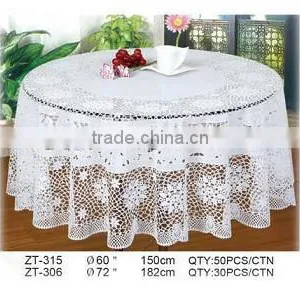 CROCHET PVC TABLECLOTH ZT-315 RD150CM thumbnail-1