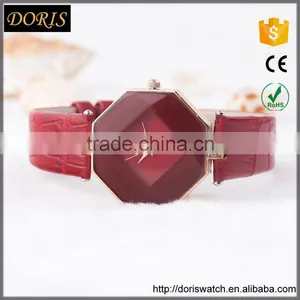 New Models From Doris Watch Octagon Case Colorful Leather Band Brand Your Own Women Luxury Watch thumbnail-1